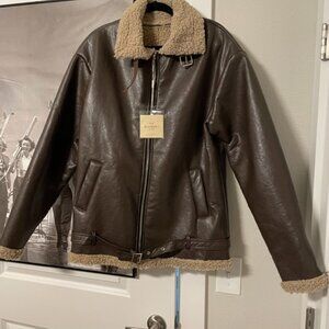 Kaishili Brown Bomber Jacket